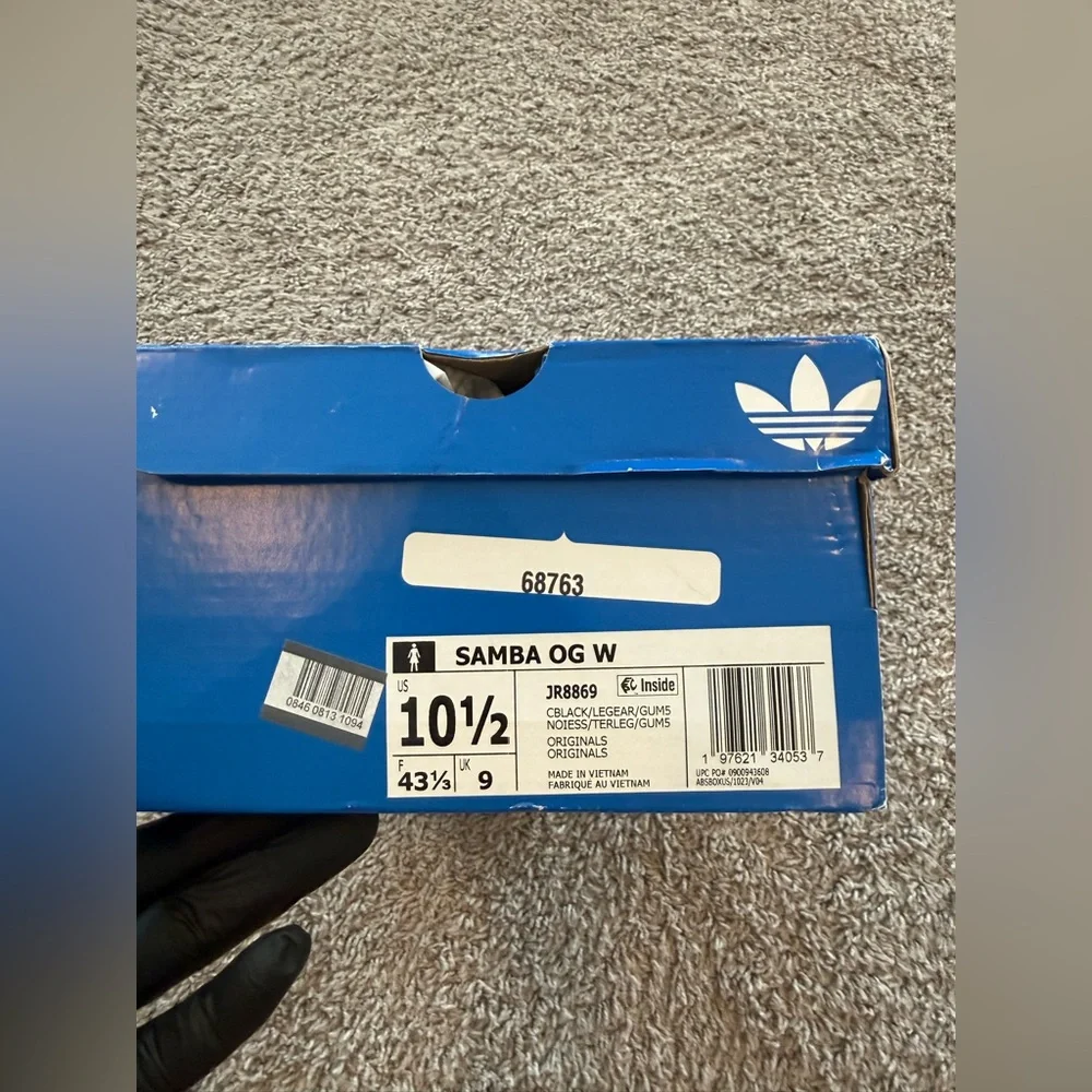 Adidas Women’s Samba OG Black Legend Earth Gum, Sz 10.5 - Picture 11 of 11